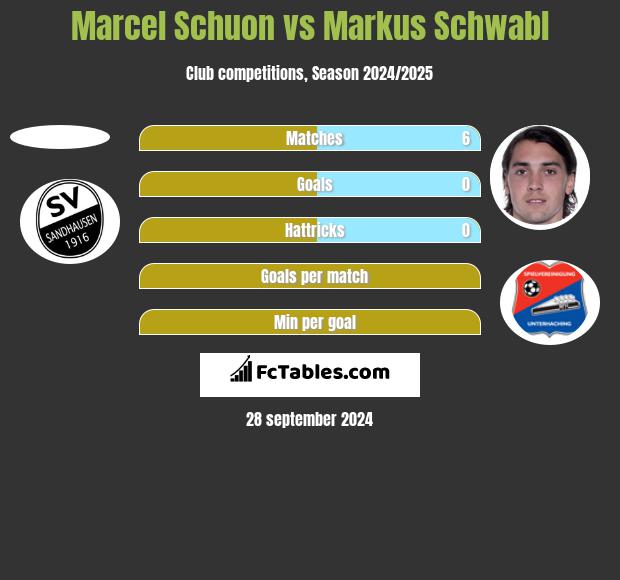 Marcel Schuon vs Markus Schwabl h2h player stats