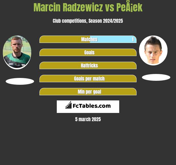 Marcin Radzewicz vs PeÅ¡ek h2h player stats