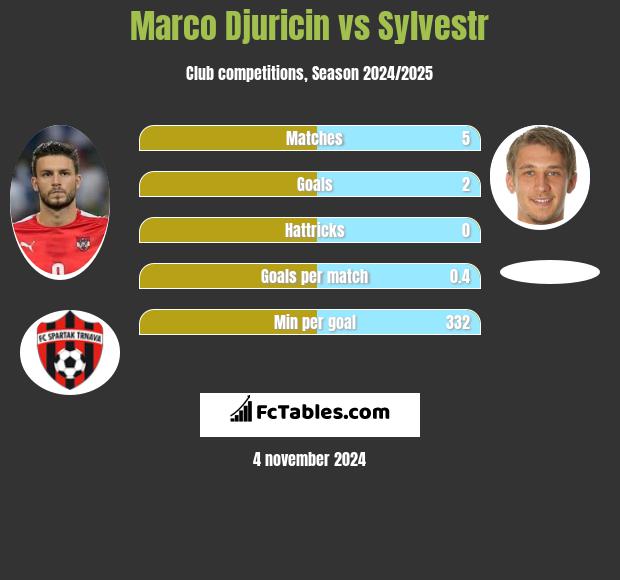 Marco Djuricin vs Sylvestr h2h player stats