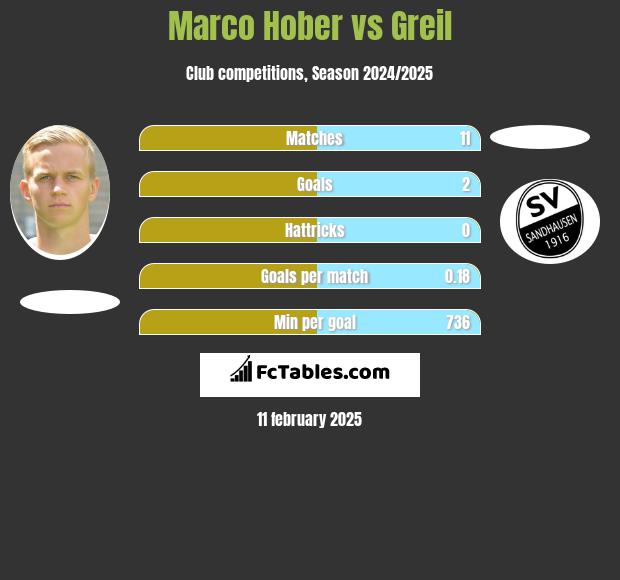 Marco Hober vs Greil h2h player stats