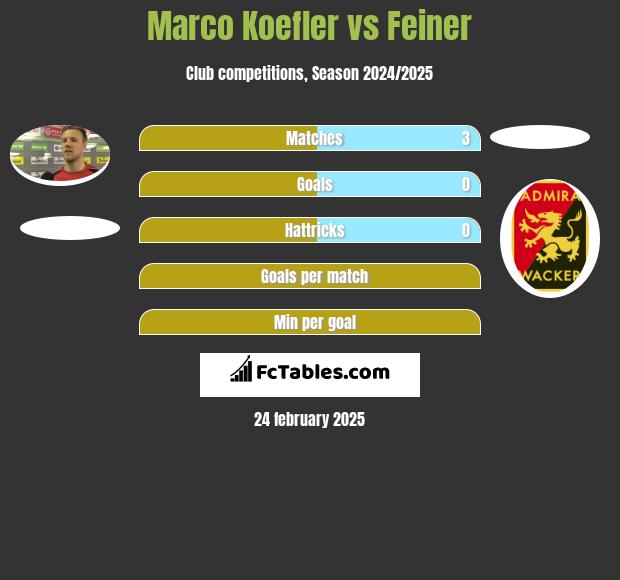 Marco Koefler vs Feiner h2h player stats