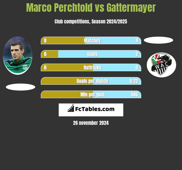 Marco Perchtold vs Gattermayer h2h player stats