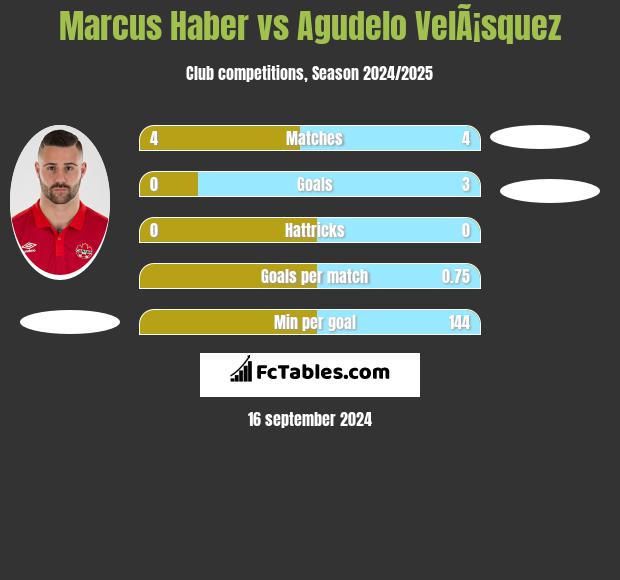 Marcus Haber vs Agudelo VelÃ¡squez h2h player stats