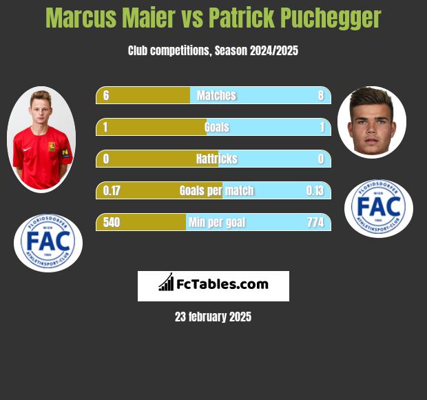 Marcus Maier vs Patrick Puchegger h2h player stats