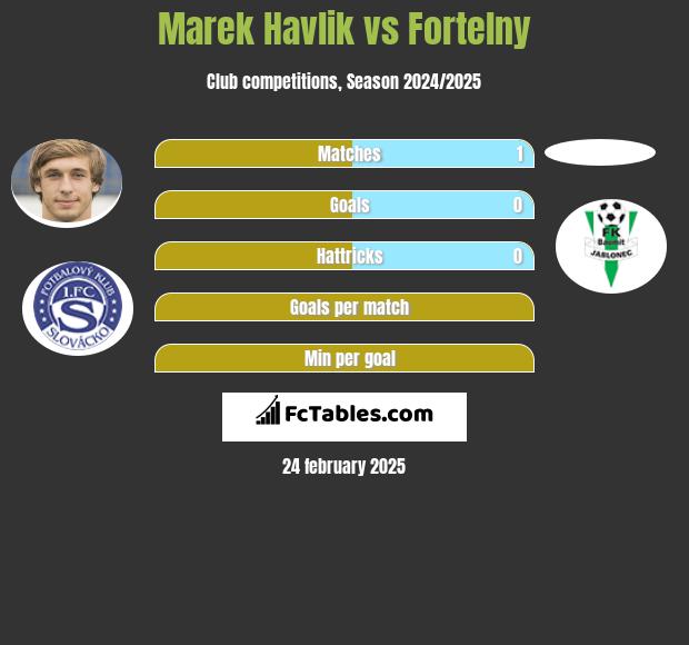 Marek Havlik vs Fortelny h2h player stats