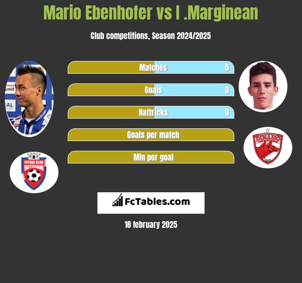 Mario Ebenhofer vs I .Marginean h2h player stats