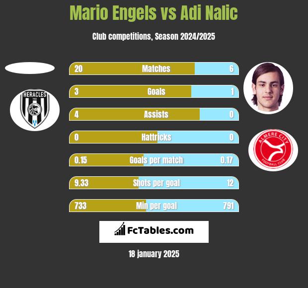 Mario Engels vs Adi Nalic h2h player stats