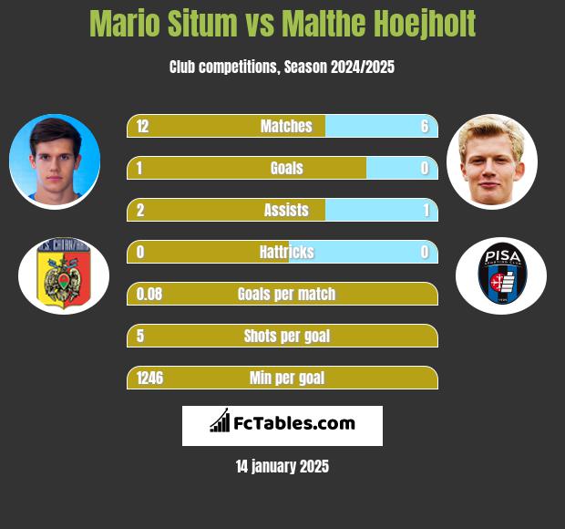 Mario Situm vs Malthe Hoejholt h2h player stats