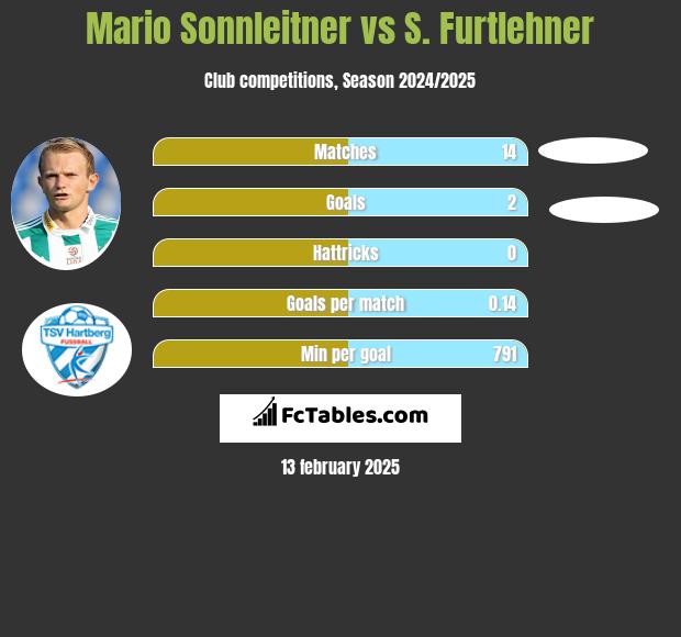 Mario Sonnleitner vs S. Furtlehner h2h player stats