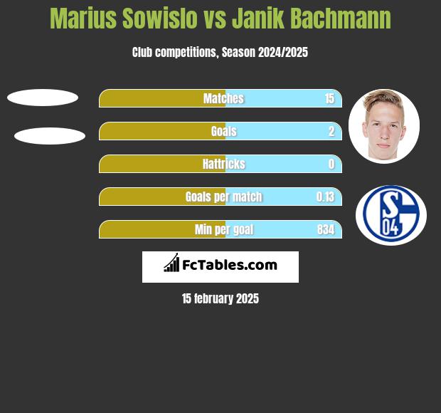 Marius Sowislo vs Janik Bachmann h2h player stats