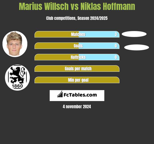 Marius Willsch vs Niklas Hoffmann h2h player stats