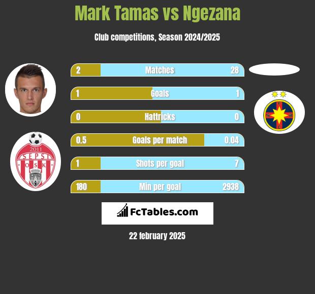 Mark Tamas vs Ngezana h2h player stats