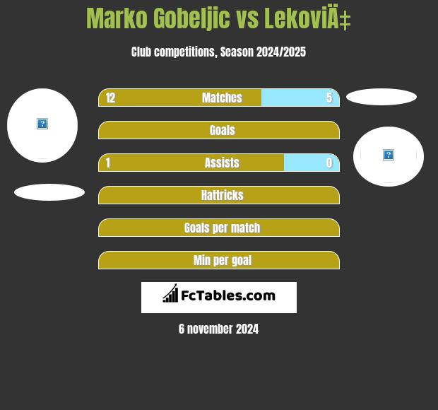 Marko Gobeljic vs LekoviÄ‡ h2h player stats