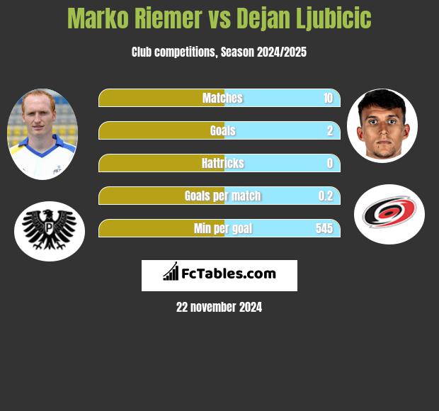 Marko Riemer vs Dejan Ljubicic h2h player stats