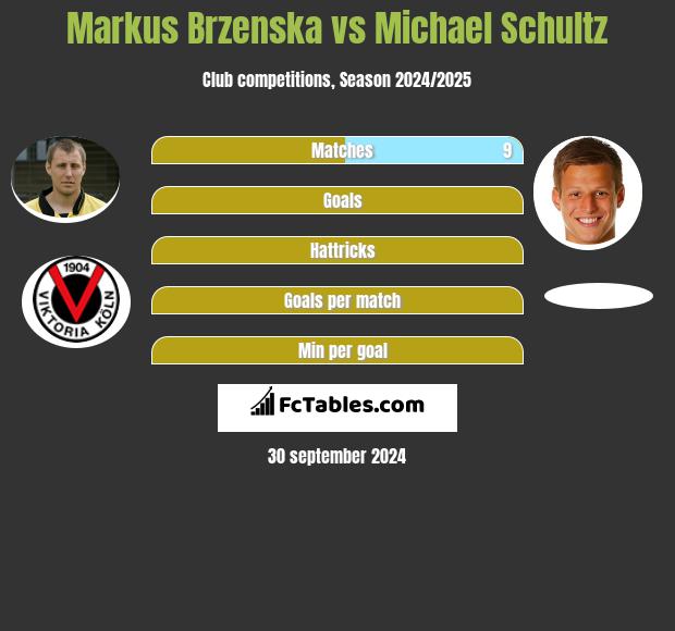 Markus Brzenska vs Michael Schultz h2h player stats