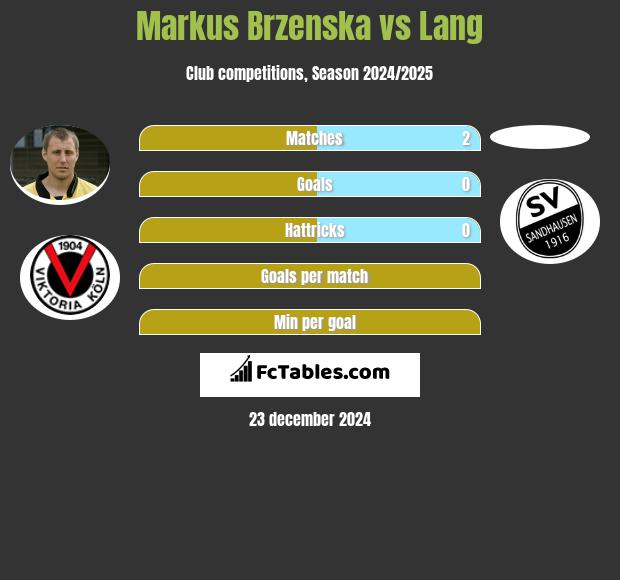 Markus Brzenska vs Lang h2h player stats