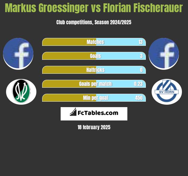 Markus Groessinger vs Florian Fischerauer h2h player stats