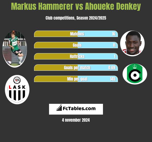 Markus Hammerer vs Ahoueke Denkey h2h player stats