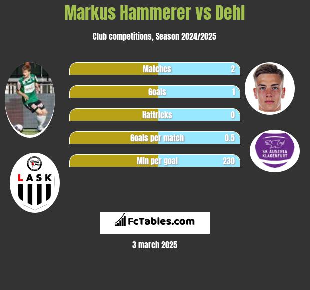 Markus Hammerer vs Dehl h2h player stats