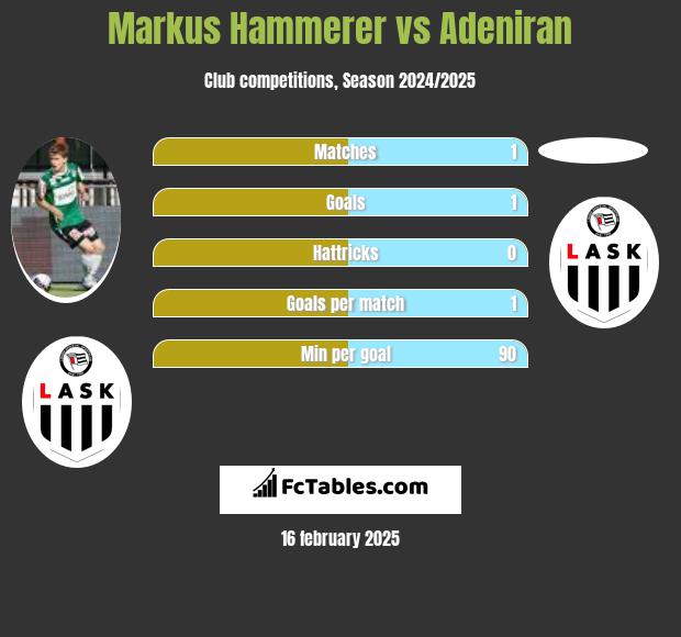 Markus Hammerer vs Adeniran h2h player stats