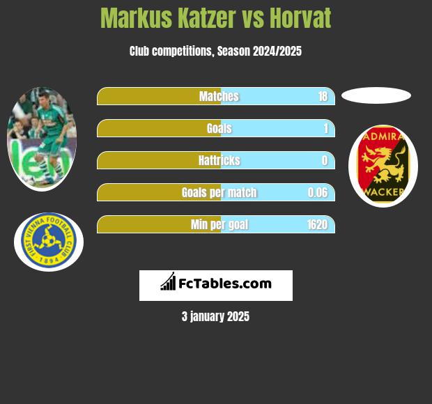 Markus Katzer vs Horvat h2h player stats