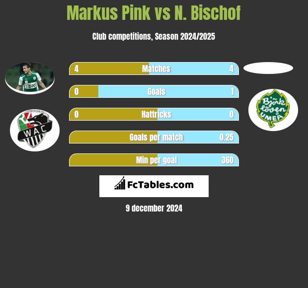 Markus Pink vs N. Bischof h2h player stats