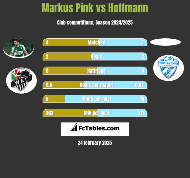 Markus Pink vs Hoffmann h2h player stats