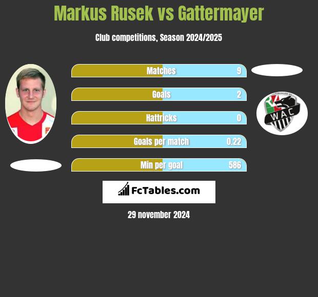 Markus Rusek vs Gattermayer h2h player stats