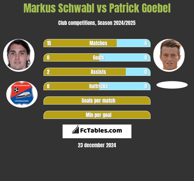 Markus Schwabl vs Patrick Goebel h2h player stats