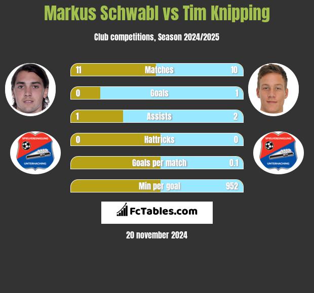 Markus Schwabl vs Tim Knipping h2h player stats