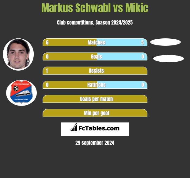 Markus Schwabl vs Mikic h2h player stats