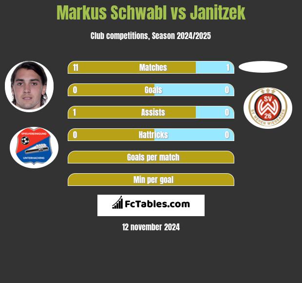 Markus Schwabl vs Janitzek h2h player stats