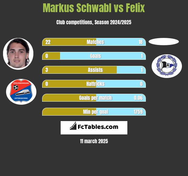 Markus Schwabl vs Felix h2h player stats