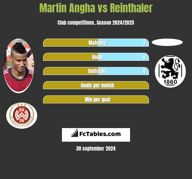 Martin Angha vs Reinthaler h2h player stats