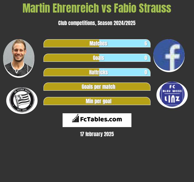 Martin Ehrenreich vs Fabio Strauss h2h player stats