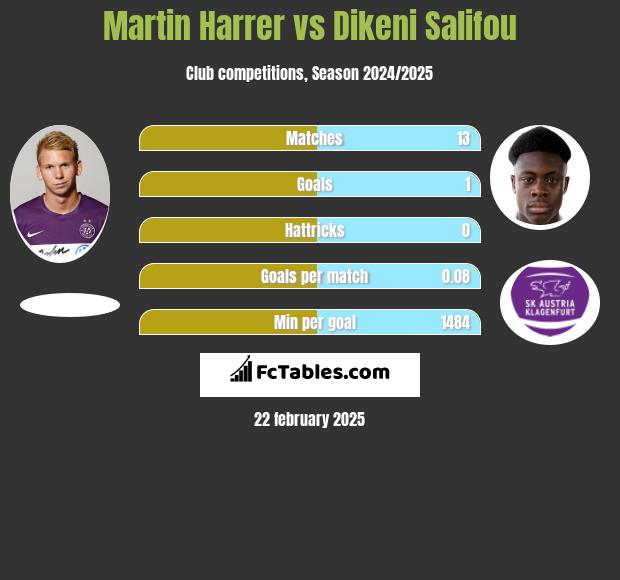 Martin Harrer vs Dikeni Salifou h2h player stats