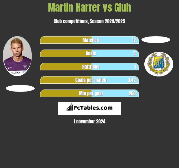 Martin Harrer vs Gluh h2h player stats