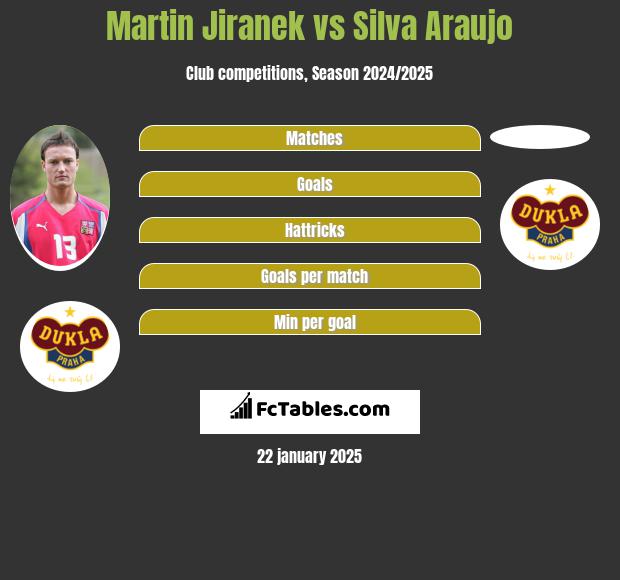 Martin Jiranek vs Silva Araujo h2h player stats