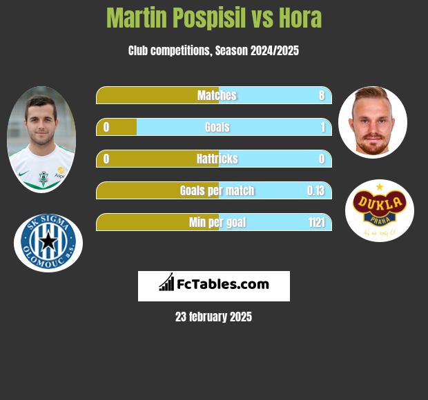 Martin Pospisil vs Hora h2h player stats