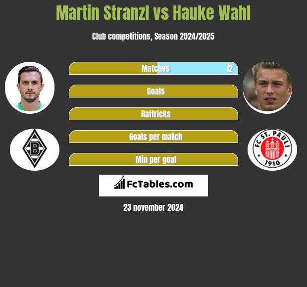 Martin Stranzl vs Hauke Wahl h2h player stats