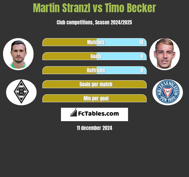 Martin Stranzl vs Timo Becker h2h player stats