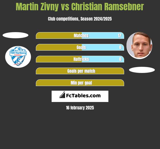 Martin Zivny vs Christian Ramsebner h2h player stats