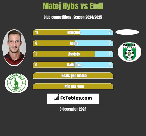 Matej Hybs vs Endl h2h player stats