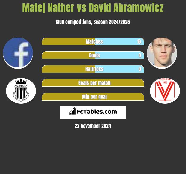 Matej Nather vs David Abramowicz h2h player stats