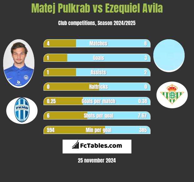 Matej Pulkrab vs Ezequiel Avila h2h player stats