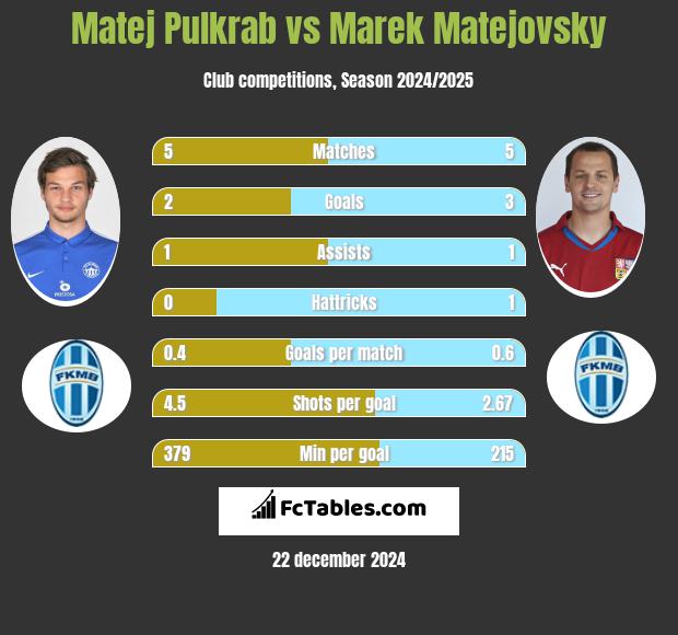 Matej Pulkrab vs Marek Matejovsky h2h player stats