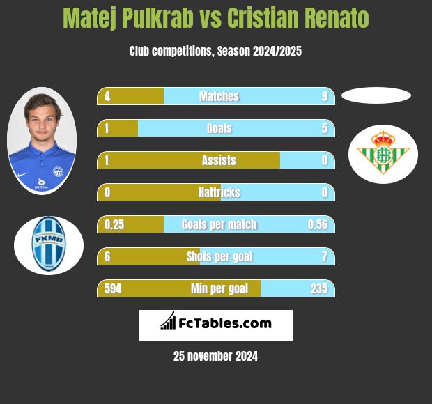 Matej Pulkrab vs Cristian Renato h2h player stats