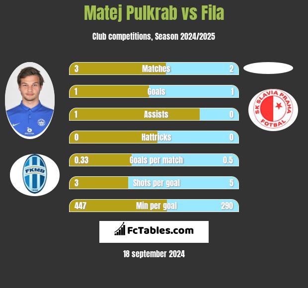 Matej Pulkrab vs Fila h2h player stats