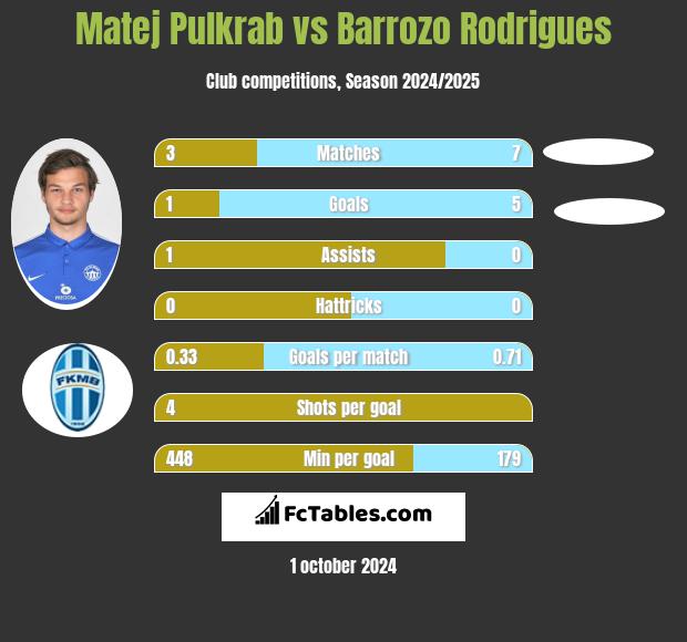 Matej Pulkrab vs Barrozo Rodrigues h2h player stats