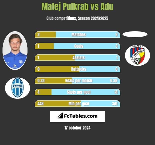 Matej Pulkrab vs Adu h2h player stats